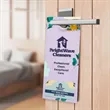 10.5" X 4.25" Door Hanger With Slits For Business Card | https://www.bestnamebadges.com