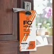 10.5" X 4.25" Door Hanger With Slits For Business Card | https://www.bestnamebadges.com
