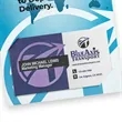 10.5" X 4.25" Door Hanger With Slits For Business Card | https://www.bestnamebadges.com