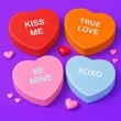 Custom Candy Heart Stress Balls | https://www.bestnamebadges.com