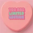 Custom Candy Heart Stress Balls | https://www.bestnamebadges.com