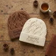Custom Cable Knit Beanies | https://www.bestnamebadges.com