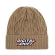 Custom Cable Knit Beanies | https://www.bestnamebadges.com