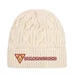 Custom Cable Knit Beanies | https://www.bestnamebadges.com