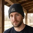 Custom Waffle Cuffed Beanies | https://www.bestnamebadges.com