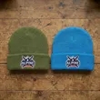 Custom Waffle Cuffed Beanies | https://www.bestnamebadges.com
