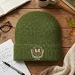 Custom Waffle Cuffed Beanies | https://www.bestnamebadges.com