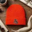 Custom Waffle Cuffed Beanies | https://www.bestnamebadges.com