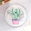 3.75 Inch Round Cork Back Photo Coasters | https://www.bestnamebadges.com