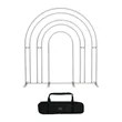 Rainbow Multi-Tier Arch Backdrop | https://www.bestnamebadges.com