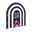 Rainbow Multi-Tier Arch Backdrop | https://www.bestnamebadges.com