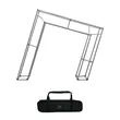3D Slanted Arch Wall | https://www.bestnamebadges.com