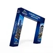 3D Slanted Arch Wall | https://www.bestnamebadges.com