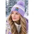 Custom Two-Tone Knit Pom Beanies | https://www.bestnamebadges.com