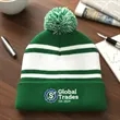 Custom Two-Tone Knit Pom Beanies | https://www.bestnamebadges.com