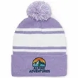 Custom Two-Tone Knit Pom Beanies | https://www.bestnamebadges.com
