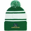 Custom Two-Tone Knit Pom Beanies | https://www.bestnamebadges.com
