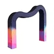 3D Wave Shaped Arch Backdrop | https://www.bestnamebadges.com