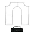 3D Triumphal Arch Backdrop | https://www.bestnamebadges.com