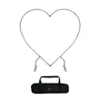 Heart Shaped Backdrop | https://www.bestnamebadges.com