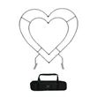 Double Layer Heart Shaped Backdrop | https://www.bestnamebadges.com