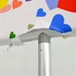 Double Layer Heart Shaped Backdrop | https://www.bestnamebadges.com