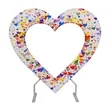 Double Layer Heart Shaped Backdrop | https://www.bestnamebadges.com