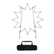 Sun Shaped Backdrop | https://www.bestnamebadges.com
