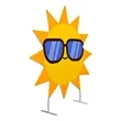 Sun Shaped Backdrop | https://www.bestnamebadges.com