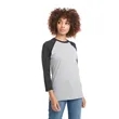 Next Level Apparel Unisex CVC 3/4 Sleeve Raglan Baseball ... | https://www.bestnamebadges.com