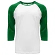 Next Level Apparel Unisex CVC 3/4 Sleeve Raglan Baseball ... | https://www.bestnamebadges.com