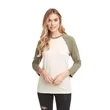 Next Level Apparel Unisex CVC 3/4 Sleeve Raglan Baseball ... | https://www.bestnamebadges.com