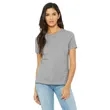 Bella + Canvas Ladies' Relaxed Heather CVC Short-Sleeve T... | https://www.bestnamebadges.com