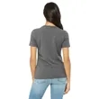 Bella + Canvas Ladies' Relaxed Heather CVC Short-Sleeve T... | https://www.bestnamebadges.com