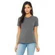 Bella + Canvas Ladies' Relaxed Heather CVC Short-Sleeve T... | https://www.bestnamebadges.com