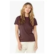 Bella + Canvas Ladies' Relaxed Heather CVC Short-Sleeve T... | https://www.bestnamebadges.com