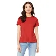 Bella + Canvas Ladies' Relaxed Heather CVC Short-Sleeve T... | https://www.bestnamebadges.com