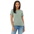 Bella + Canvas Ladies' Relaxed Heather CVC Short-Sleeve T... | https://www.bestnamebadges.com