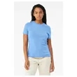 Bella + Canvas Ladies' Relaxed Heather CVC Short-Sleeve T... | https://www.bestnamebadges.com