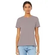 Bella + Canvas Ladies' Relaxed Heather CVC Short-Sleeve T... | https://www.bestnamebadges.com