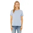 Bella + Canvas Ladies' Relaxed Heather CVC Short-Sleeve T... | https://www.bestnamebadges.com