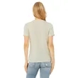 Bella + Canvas Ladies' Relaxed Heather CVC Short-Sleeve T... | https://www.bestnamebadges.com