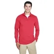 UltraClub Men's Cool & Dry Heathered Performance Quarter-Zip | https://www.bestnamebadges.com