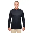 UltraClub Men's Cool & Dry Performance Long-Sleeve Top | https://www.bestnamebadges.com
