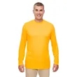 UltraClub Men's Cool & Dry Performance Long-Sleeve Top | https://www.bestnamebadges.com