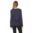Bella + Canvas Ladies' Flowy Long-Sleeve V-Neck | https://www.bestnamebadges.com