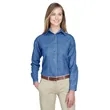 UltraClub Ladies' Cypress Denim | https://www.bestnamebadges.com