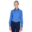 UltraClub Ladies' Whisper Twill | https://www.bestnamebadges.com