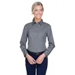 UltraClub Ladies' Whisper Twill | https://www.bestnamebadges.com