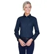 UltraClub Ladies' Whisper Twill | https://www.bestnamebadges.com